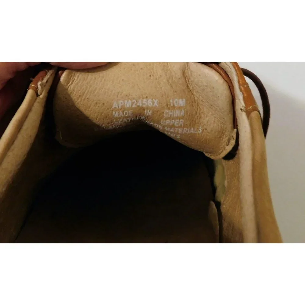 Rockport Mens Shoes 10M Leather Oxford Ties Brown Tan